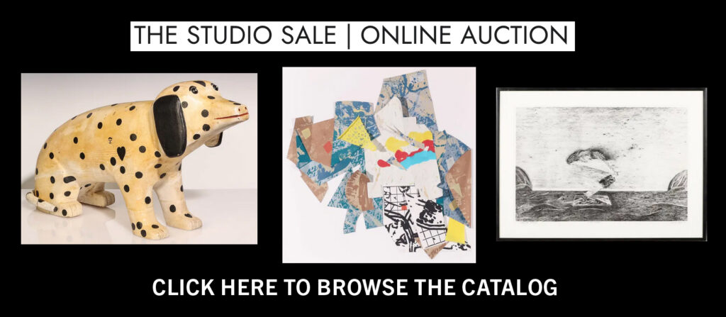 THE STUDIO SALE - ONLINE AUCTION: DECEMBER 3, 2025 at NOON | featuring a diverse selection of original artwork and rare finds. Highlights include paintings, sculpture, illustration, photography, prints, multiples, and posters.